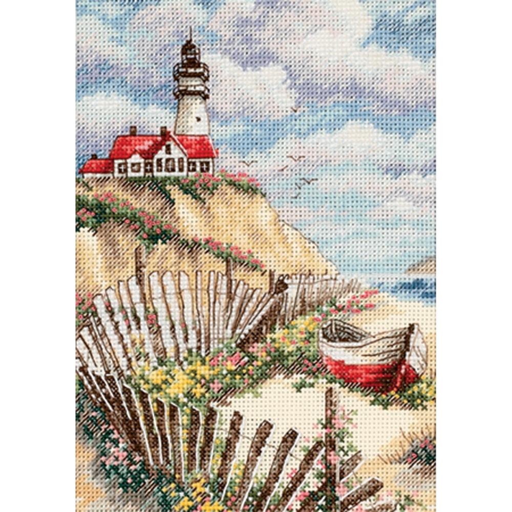 Gold Petites Cliffside Beacon Counted Cross Stitch Kit